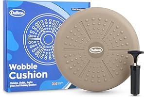 DuBeco Wobble Cushion, Balance Cushion For Physio, Sensory Cushion Focus for Kids, Sensory Cushion For Exercise and Fitness, Balance Disc Seat Improves Posture and Back Pain Relief