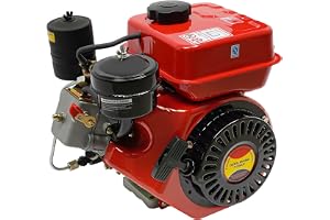4-takts dieselmotor 3 hk, hållbar och stabil 1650–3800 rpm hastighet | 2,2 KW dieselmotor med stor dieseltank (3,5 l) manuell start, för trädgård, jordbruk och transport av gaffeltruckar