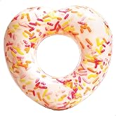 Intex 56253 Kalp Şekilli Donut Simit 104 cm, su sporları, plaj malzemesi, şişme &uuml;r&uuml;n, y&uuml;zme aksesuarı, kamp, dalış, g&uuml;venlik