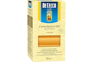 10 pastas de Cecco de Canelones n. 100 Uovo huevo pasta 250 g