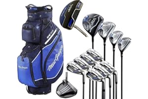 THE GOLF STORE 4U LTD MacGregor VIP Cart Bag Steel Package Set New 2024 Golf Set 12 Clubs. You Will Receive an Umbrella & Society Tee Pack Worth £29.00 FREE