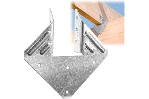 Garaook Orkan slipsar för Rafter 50-pack, 16-Gauge orkanremmar, varmförzinkade reprenerade slipsfästen, bjälkhängare