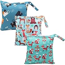 Sac Langer Bébé Piscine 2 Sacs à Couches Étanches Réutilisables - Wetbag Fermeture Éclair - Pour Piscine, Voyage, Lange Bébé Rangement Humide Sec