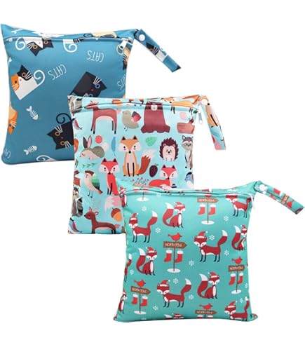 3 Sacchetti Impermeabili Per Pannolini - Borsa Riutilizzabile Per Asilo, Spiaggia, Viaggi - Foto 5