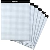 AmazonBasics Quad Ruled Graph Paper Pad, Letter Size 8.5" x 11", 6-Pack