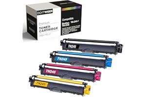 Do it wiser Compatible Toner Cartridge Replacement for Brother TN241 TN245 for DCP-9020CDW DCP-9015CDW HL-3140CW HL-3150CDW HL-3170CDW 9340CDW 9140CDN (Black Cyan Magenta Yellow, 4-Pack)