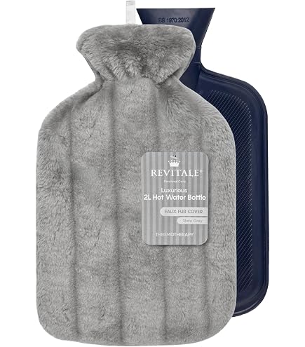 Bouillotte 2 Litres Avec Housse Polaire Lama Noël - Caoutchouc, Couvercle Amovible