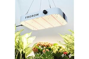 FRGROW 2025 Upgrade 200 Watt LED Pflanzenlampe Dimmbar, 20000 Lumen LED Grow Lampe Vollspektrum mit Daisy Chain Funktion, Higher Power LEDs Grow Light Perfekt für 60x60CM Growzelt Pflanzenwachstum