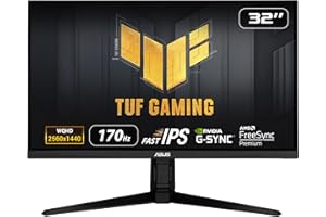Asus TUF Gaming VG32AQL1A 90LM07L0-B0137031.5 Cala, Monitor Gamingowy, Czarny