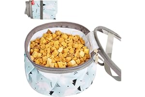 wakytu Reisenäpfe Hundenäpfe Faltbare Reiseschale Hundenapf Auslaufsichere mit Bergsteigerkarabiner für Katzen Haustiere und Hunde für Wasser und Futter