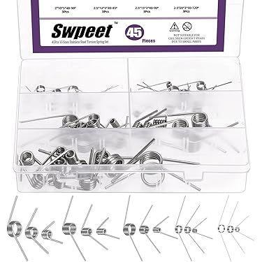 Qrity 10 PCS Stainless Steel Spring, Mechanical Torsion - View #9