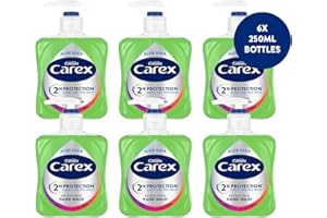 Carex 2 Hour Protection Antibacterial Aloe Vera Hand Wash, Added Natural Moisturisers, Gentle & Protects Hands, Bulk Buy, Pac - 1
