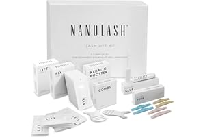Zestaw do liftingu i laminacji rzęs Nanolash - profesjonalny zestaw do liftingu rzęs, zestaw DIY do liftingu rzęs w domu i salonie, laminacja rzęs DIY