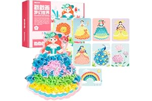 Siereolly Blumenpresse Kinder Poke Art DIY Sielzeug Poke-Malerei Duschein Handmalerei für Kinder Childhood Infinite Dream Hand Painted 10 Blatt/Set