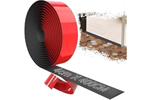 TXXATX 400cmx4cm Barre de Seuil Adhesive Noir Seuil de Porte Adhesif Autoadhésive Barre de Seuil Large PVC Bande de Transition pour Couvrir Les Espaces Entre Carrelage Parquet Sol Tapis