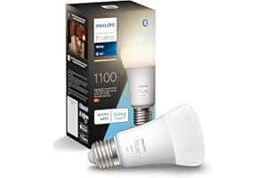 Philips Hue White E27 ampoule pack individuel 1x1055lm, dimmable, lumière blanche chaude, contrôlable via l'application, compatible avec Amazon Alexa (Echo, Echo Dot)