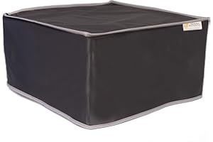The Perfect Dust Cover LLC Housse anti-poussière en vinyle noir pour imprimante tout-en-un HP Smart Tank 530 sans fil, anti-statique, étanche, dimensions 45 x 37 x 19 cm
