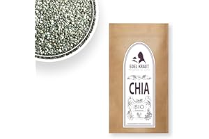 ‎EDEL KRAUT MANUFAKTUR DES LEBENS Chia Seeds Organic 250 g | Elegant Herb - 100% Pure Chia Seeds Organic Free from Any Additives and Genetic Engineering - Pure Natural - Chia Seeds
