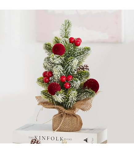 Weihnachtsdeko Bro Mini Weihnachtsbaum 40cm Beleuchtet - Knstlicher  Tischbaum Mit Lichtern Und Deko Fr Weihnachten