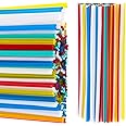 Zonon 100 Pieces Plastic Welding Rods 7.9 Inch PP/PVC/PPR Plastic Welder Repair Rods for Car Bumpers and Daily Plastic Repair, 20 Pieces for Each Color