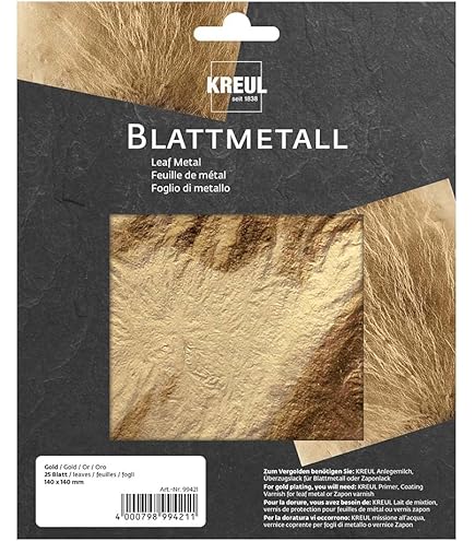 Bladmetaal - 14 x 14 cm, 6 vel, goud online kopen