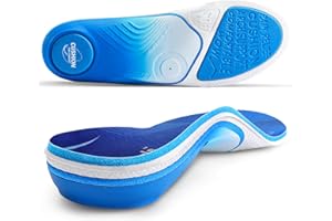 PCSsole Semelles Orthopédiques Nouvelle Génération - Support d'Arche Intensité Élevée 110kg+ pour Fasciite Plantaire, Pronation, Pieds Plats et Douleur au Talon | Maximales Amorti & Confort