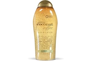 OGX Coffee Scrub and Wash, Coconut 19.5 Fl Oz