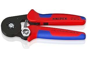 KNIPEX Selbsteinstellende Crimpzange für Aderendhülsen mit Seiteneinführungmit Mehrkomponenten-Hüllen 180 mm, 97 53 14