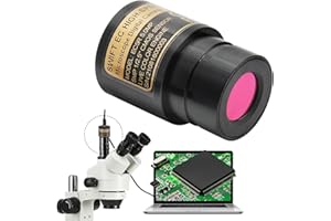 SWIFT EC5R - Microscopio digitale da 5,0 megapixel per fotografia a colori e video, supporto oculare, porta USB 2.0, compatibile con Windows e Mac