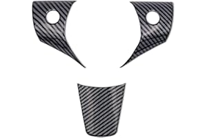 ‎TESVOLUTION Tesvolution® Carbonabdeckung Lenkrad für Tesla Model 3 und Model Y - Aufkleber Carbon Optik Innenverkleidung als Tuning Zubehör 2022 + 2023