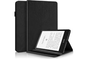 Succtopy Case Kindle Paperwhite 11. Generacji E-Reader (6,8 cala, 2021) PU Skórzana okładka klapka Portfel z uchwytem Długopis Etui Ochronne z Slot Card Kindle Paperwhite 2021 - Czarny