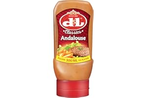 Hymor D&L Andalouse Sauce Classics - 1x 300ml - belgische Grill-Sauce aus Tomaten und Senf, leicht pikante Würz-Sauce von Devos & Lemmens, zu Burger & Pommes, gegrilltem Fleisch, Wraps und Käse