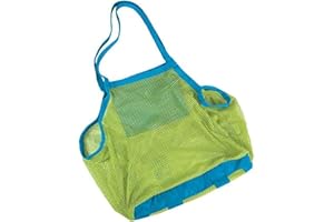 Sunreek - Borsa a secchiello da spiaggia, in tessuto a rete anti-sabbia, adatta per la spiaggia, la piscina o la barca, taglia XL, perfetta per contenere giocattoli per bambini e conchiglie
