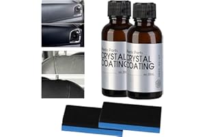 Générique 2pcs Renovateur Plastique Voiture Interieur,Nettoyant Voiture Interieur,Crystal Coating Voiture Plastique Cuir Rénovation Revêtement,Convient pour La Rénovation Intérieure de Voiture