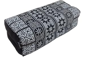 COLLUMINO Traditional Thai Kapok Yoga Support Block Cushion Meditation Pillow size 35 x 15cm