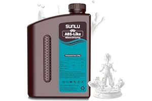 SUNLU ABS-Like 3D Drucker Resin 2KG, 405nm UV-härtendes Standard Photopolymer Schnellharz für den LCD/DLP/SLA 3D Printing, Nicht-spröde & Hohe Präzision, Weiß 2000G