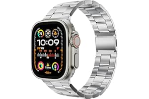 LULULOOK Werkzeuglos Armband für Apple Watch Ultra 2/Ultra 49mm 46mm 45mm 44mm 42mm 41mm 40mm 38mm, Magnetisch Edelstahl Titan Ersatzarmbänder für iWatch Serie 10 9 8 7 SE 6 5 4 3 2 1