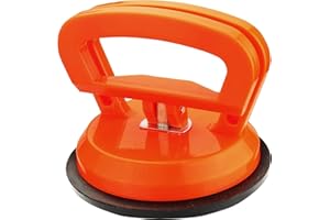 Werkzeyt Saugheber - 15 kg Tragkraft - Komfortable Einhandbedienung - Mit Feststellhebel - Zum Transport unhandlicher & schwerer Gegenstände / Vakuumheber / Glasheber / Gummisauger / B29640