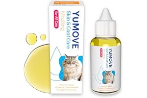 YuMOVE Skin & Coat Care Moulting Supplement for all Cats, Coat and Skin Supplement for Cats with Dry, Dull Coats and Excess Moulting, 50ml