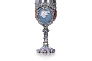 GAEIRT Czara ze Stali Nierdzewnej z żywicy, Gotyckie Kieliszki Koktajlowe, średniowieczny Kubek do Picia Kielicha Wina, Kubek do Whisky, Romantyczny Nowość Gotycki Prezent, Obecne Puchary Pomysł na Imprezę