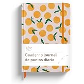 Rileys Dotted Notebook, Hardcover, 240 Pages (Orange) | 80 g/m&sup2; thick paper, with ribbon bookmark