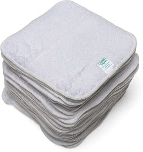 Lingettes Bébé Lavables Cheeky Wipes - Lot De 25 En Coton Bio 15x15cm - Écologiques Et Douces