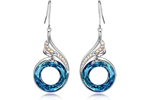 Kate Lynn "Rise From the Ashes" Phoenix Dangle Earrings with Crystals from Austria, Christmas Birthday Gift with Jewellery Box, Symbol of Luck and Renewal