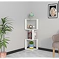 DAS Floor Standing 2 Layer Corner Shelf/Display Rack Frosty White - Romana