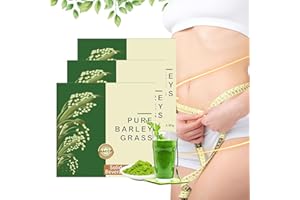 KASITUOER Naveta Barley Grass Powder 100% Pure & Organic, Barley Grass Juice Powder Organic, Naveta Pure Organic Barley (3pcs)