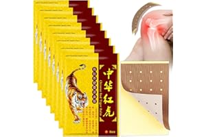 KUWUNG Patchs Musculaires pour Épaule, 80 Pièces en 10 Sachets, Baume du Tigre, Soulagement des Muscles Raides