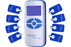 KIGHDEL Period Simulator Machine for Men, Labour Pain Simulator for Men, Tens Machine Muscle Stimulator with 8 Massage Modes, Period Cramp Simulator 8PCS Patch Body Acupuncture Massage Machine for Pain Relief