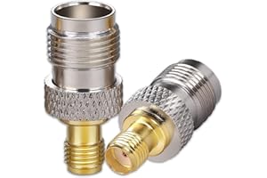 TUOLNK Adaptateur SMA vers TNC SMA femelle vers connecteur coaxial femelle TNC pour routeur d'antenne adaptateur Coaxial SMA TNC 2 pièces