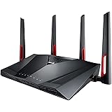 Asus RT-AC88U Gaming Router (Ai Mesh WLAN System, WiFi 5 AC3100, Gaming Engine, 1.4 GHz DC CPU, Alexa & IFTTT & App Steuerung