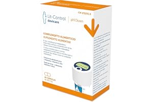 Devicare Lit-Control pH Down - Food Supplement to Reduce Kidney Stones - Prevents Crystallization of Urinary Salts - Decreases Urinary pH - 60 Capsules
